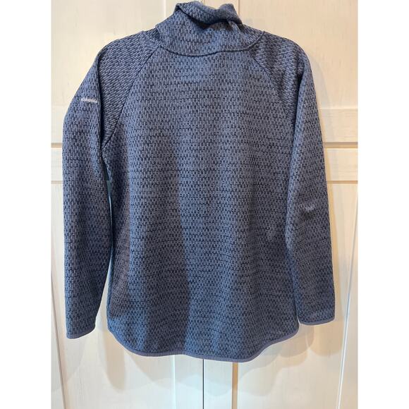 Columbia Chillin Fleece Pullover Sweater Women’s Large Turtleneck Cozy Warm Blue - Picture 4 of 8